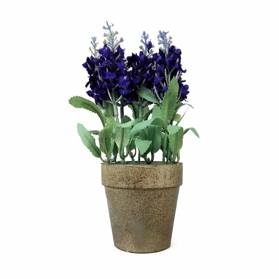 Vaso de Lavanda Arranjo Artificial (20cm) - Imagem 7