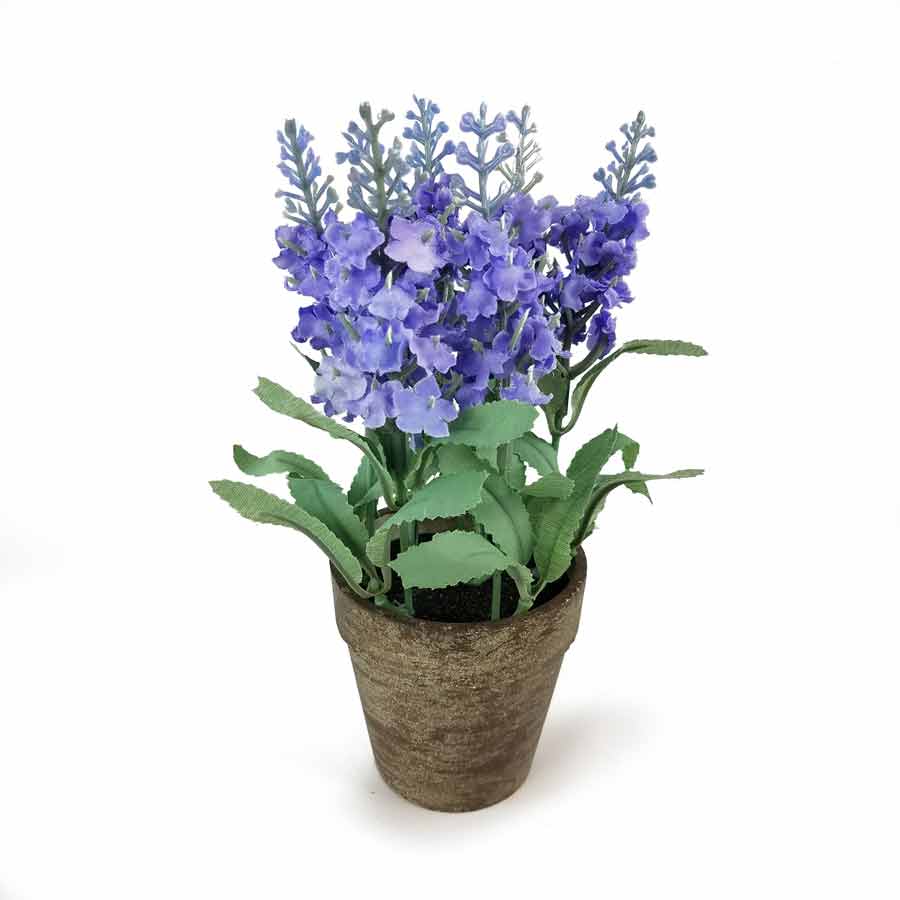 Vaso de Lavanda Arranjo Artificial (20cm) - Imagem 2