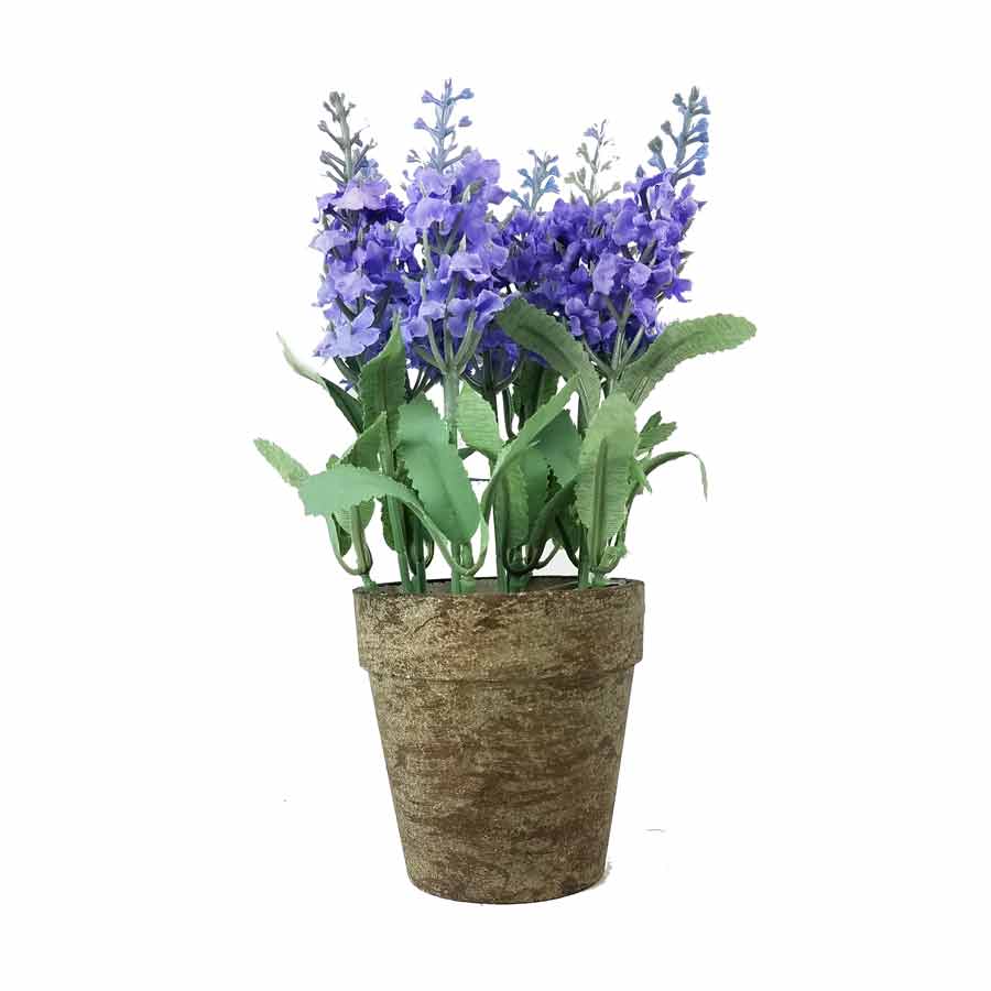 Vaso de Lavanda Arranjo Artificial (20cm)