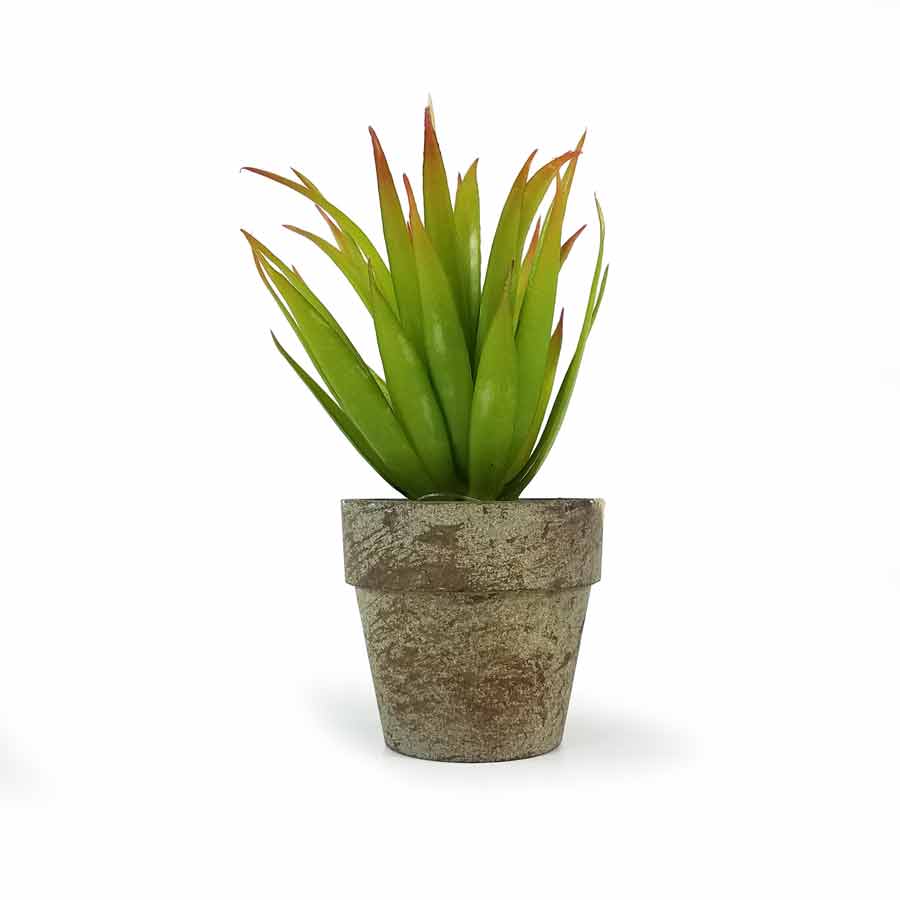 Vaso Agave Suculenta Artificial (15cm)