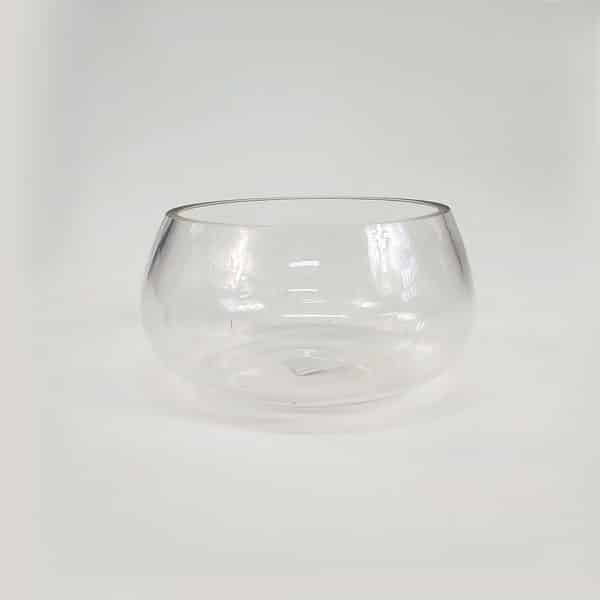Vaso Vidro Transparente Redondo (18x12cm) - Imagem 2