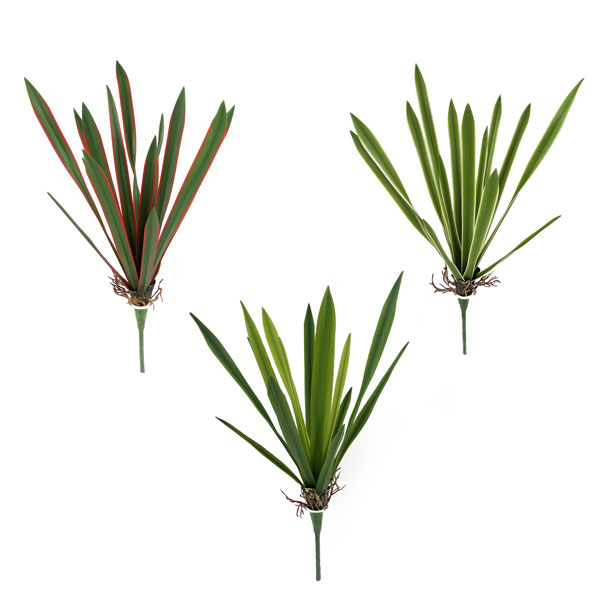 Folha Artificial de Orquídea em Silicone 15F (40cm) - Imagem 3