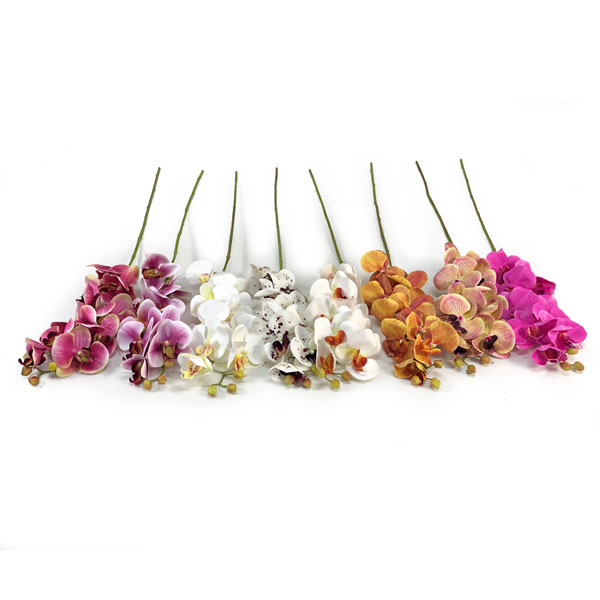 Orquídea Borboleta Galho Flor Artificial 9FL (78cm) - Imagem 2