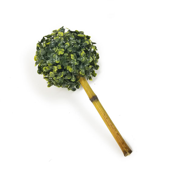 Topiaria de Buxinho Verde Artificial (18 diâmetro - Altura de 28 à 35cm) - Imagem 3