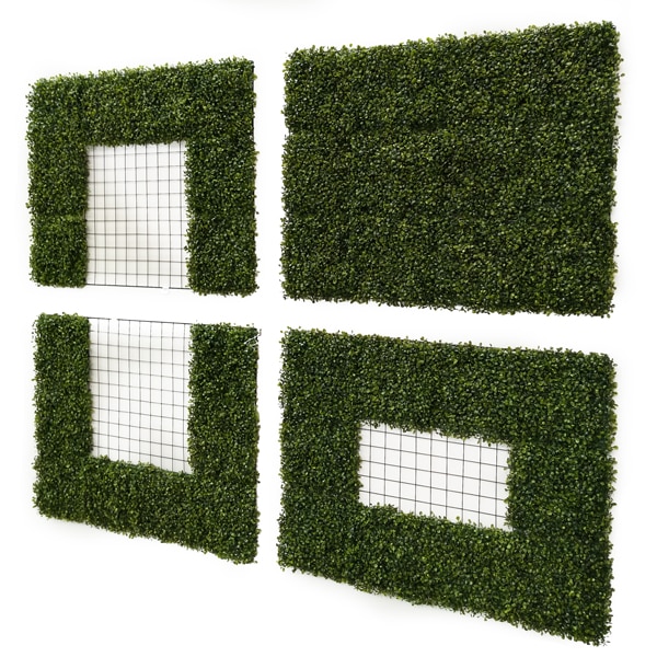 Painel Buxinho Jardim Vertical Artificial (100x80cm) - Imagem 2