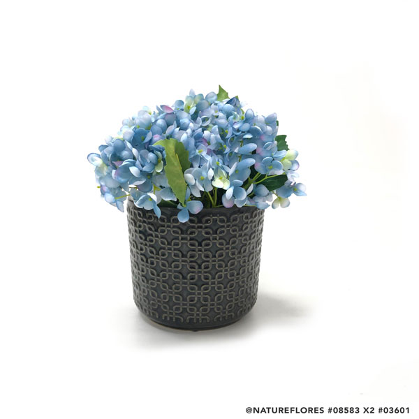 Hortênsia Ramalhete 3H Floral Artificial (33cm) - Imagem 6