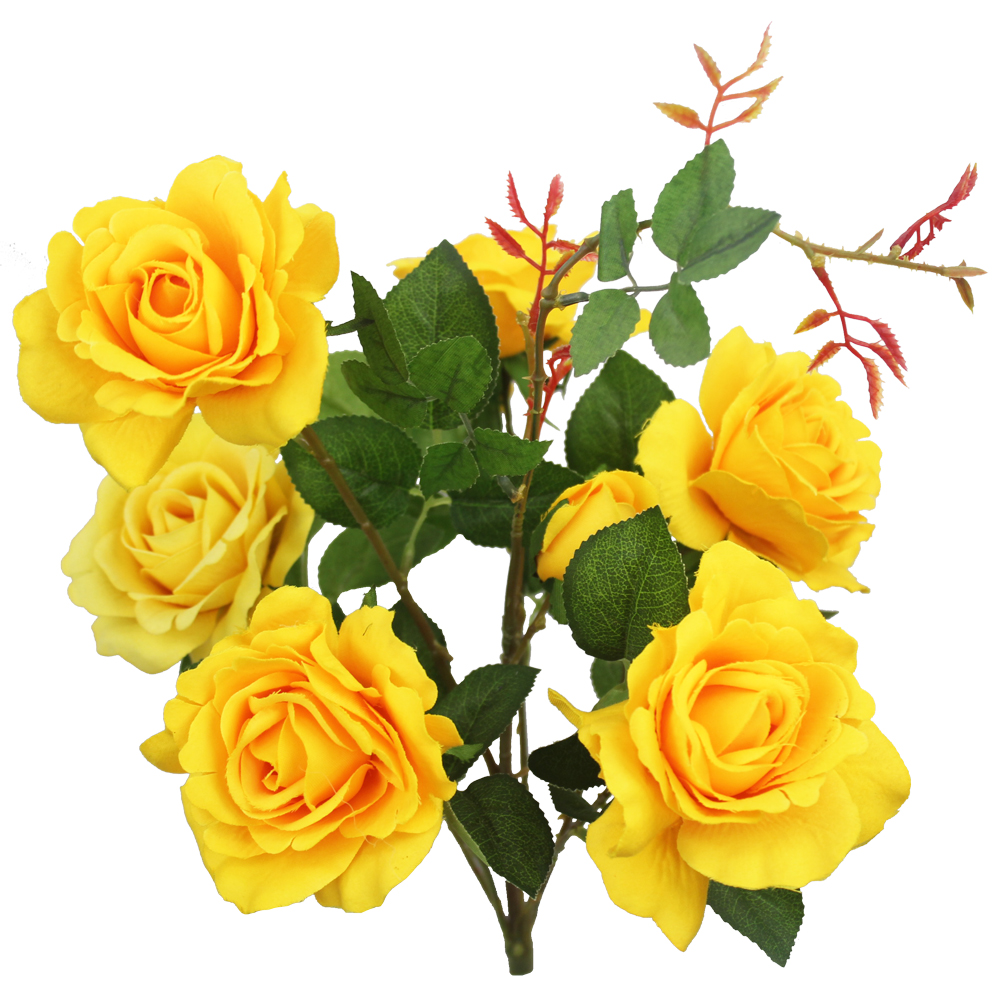Rosa artificial 6F (45cm) - Imagem 2