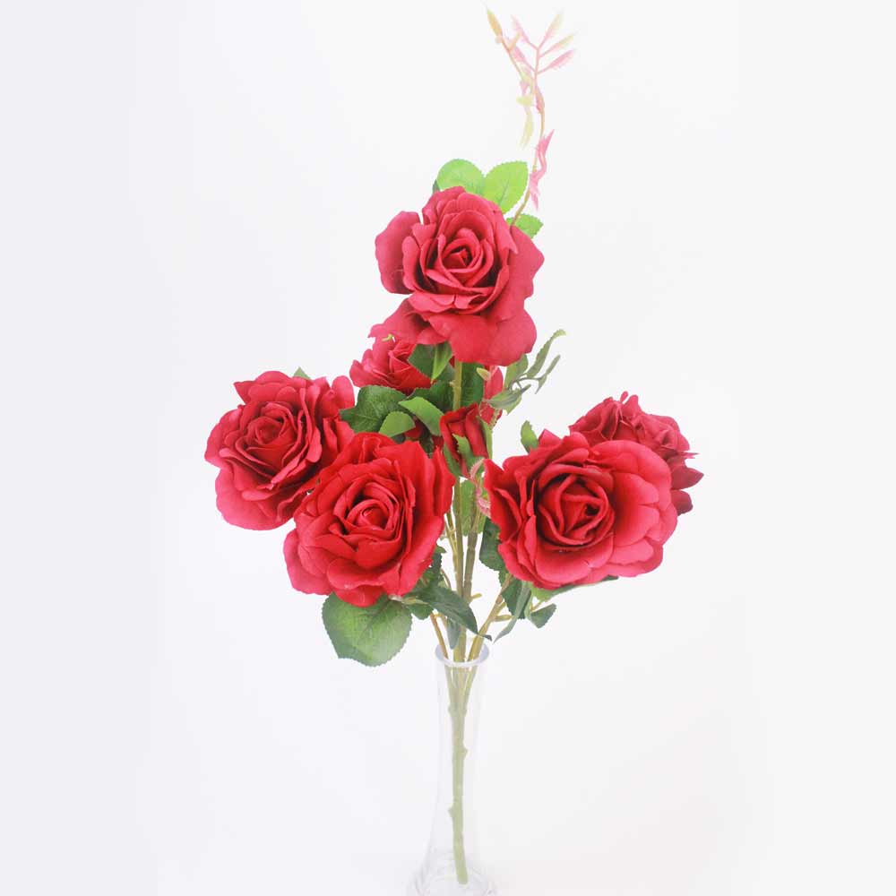 Rosa artificial 6F (45cm)
