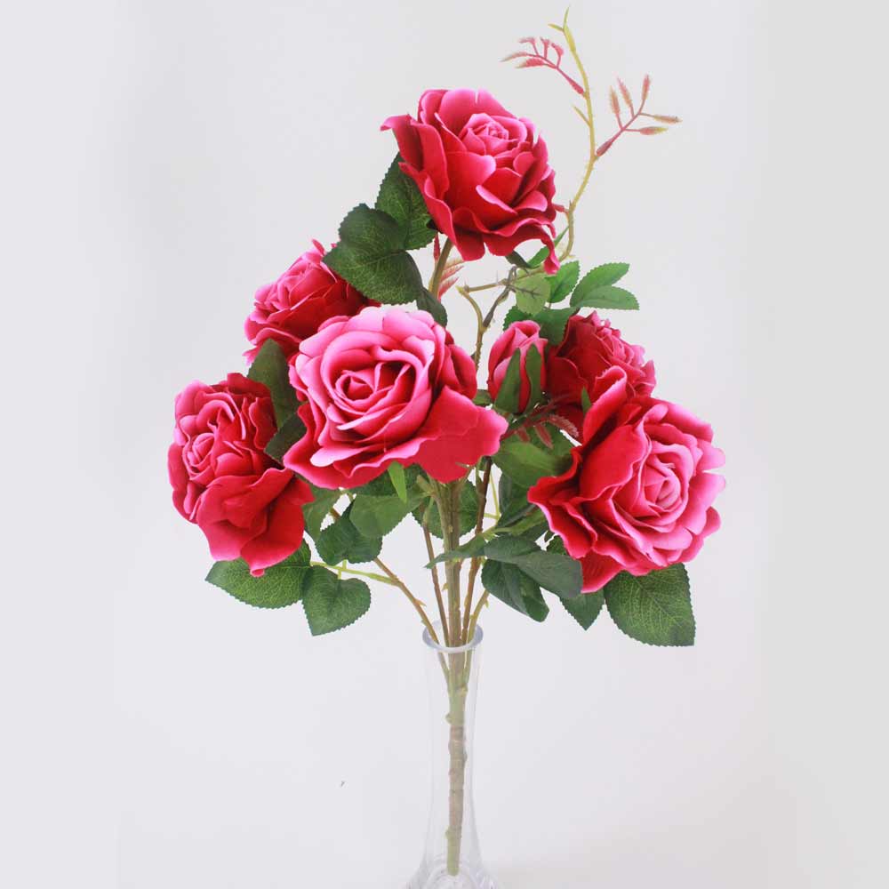 Rosa artificial 6F (45cm) - Imagem 6