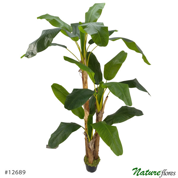 Bananeira Árvore Artificial 3-Troncos (2,10m) - Imagem 2
