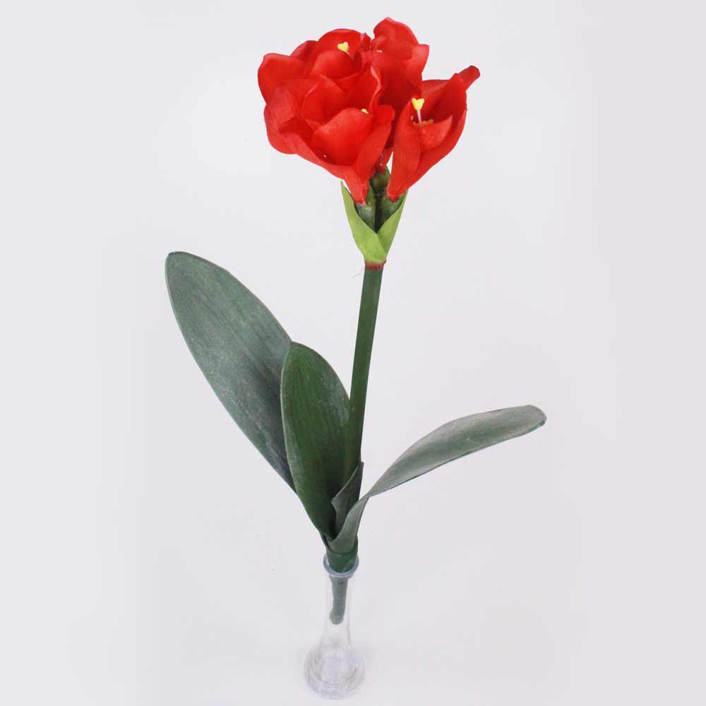 Amarílis Azul Galho Floral Artificial (60cm) - Imagem 6