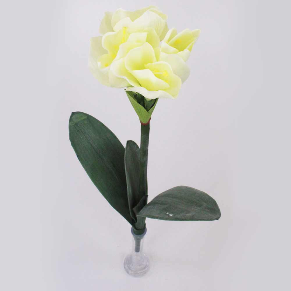 Amarílis Azul Galho Floral Artificial (60cm) - Imagem 10