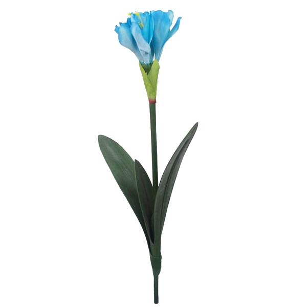 Amarílis Azul Galho Floral Artificial (60cm)