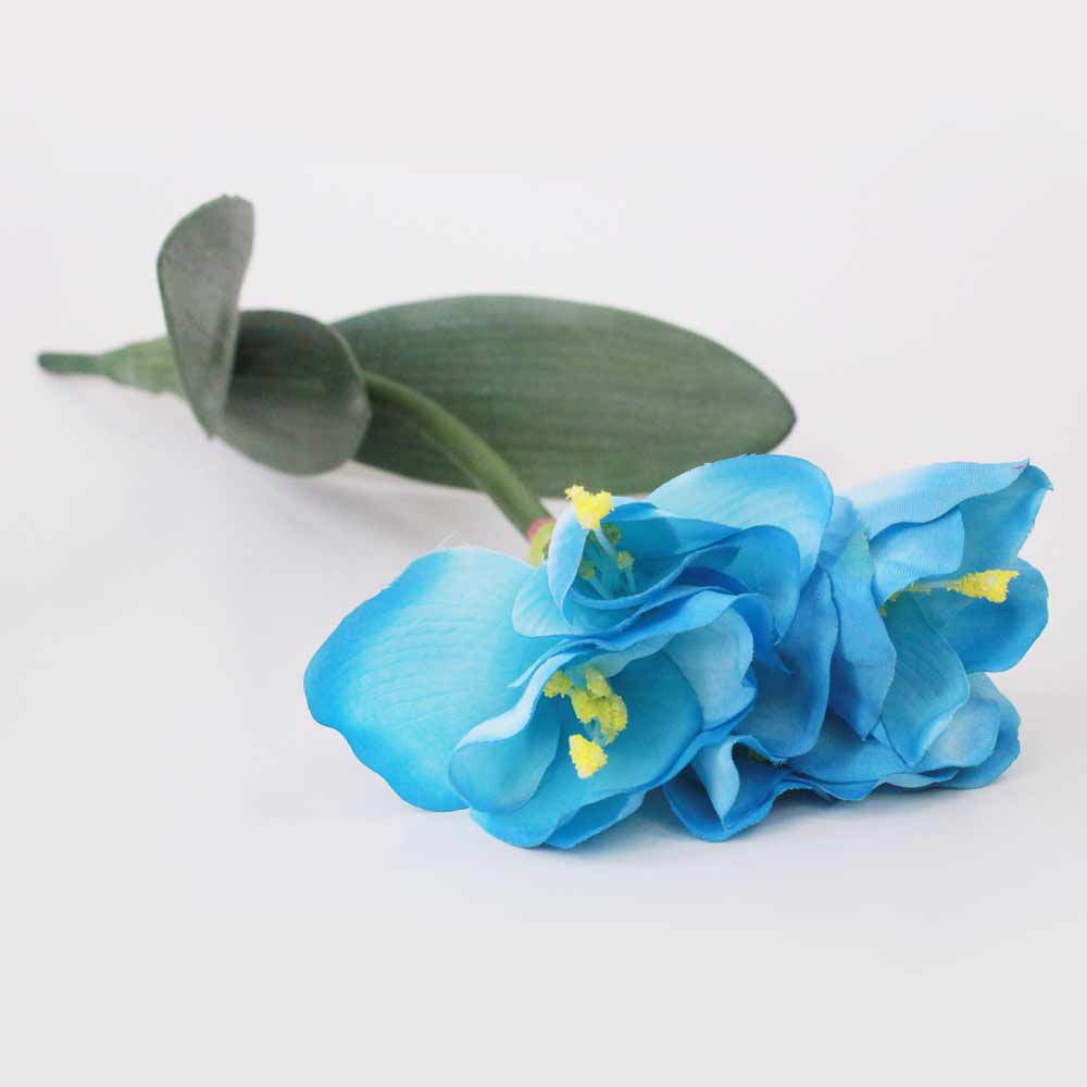 Amarílis Azul Galho Floral Artificial (60cm) - Imagem 2