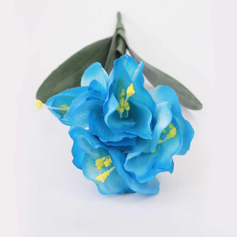 Amarílis Azul Galho Floral Artificial (60cm) - Imagem 11