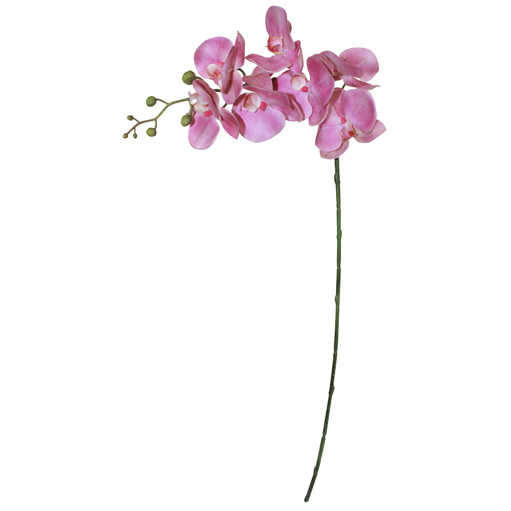 Orquídea Silicone 7FL (galho 86cm) - rosa