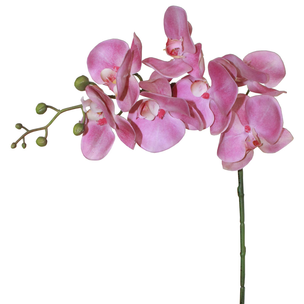 Orquídea Silicone 7FL (galho 86cm) - rosa - Imagem 2