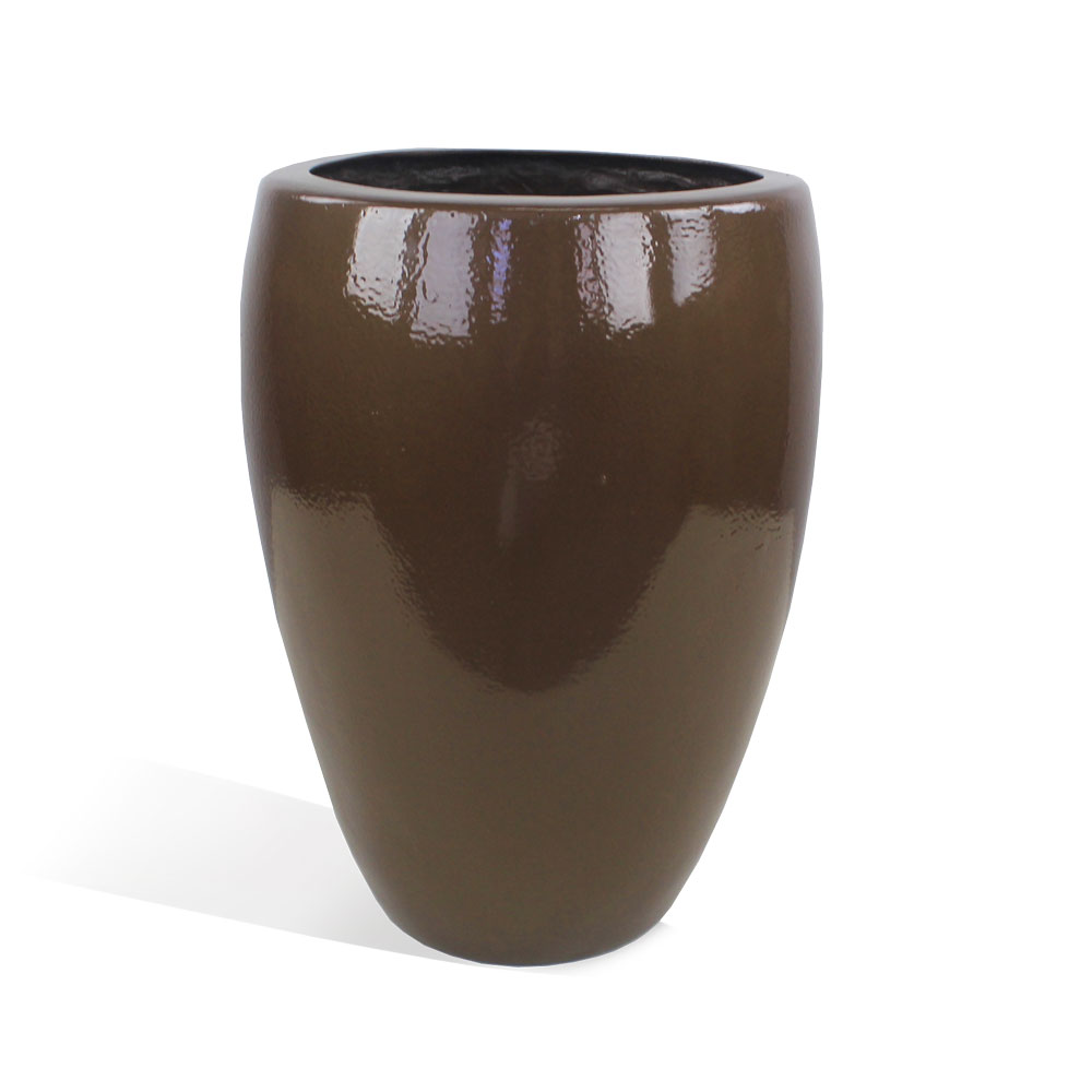 Vaso Esmaltado Fibra Jardim - marrom - Imagem 13