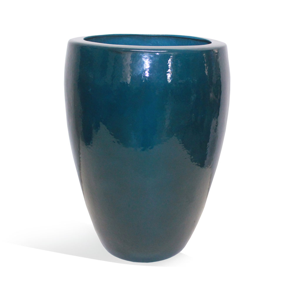 Vaso Esmaltado Fibra Jardim - azul verniz - Imagem 12