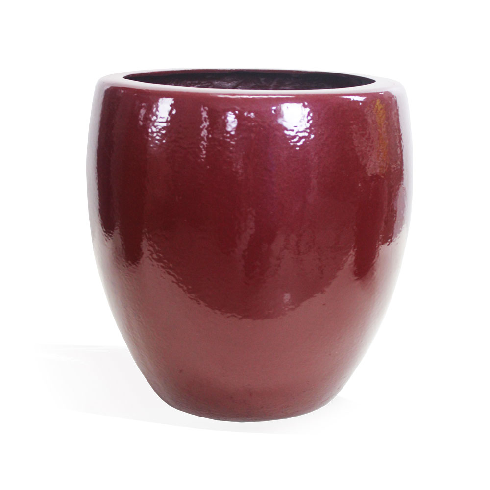 Vaso Esmaltado Fibra Jardim - vermelho - Imagem 2