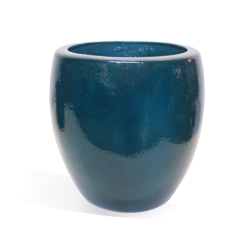Vaso Esmaltado Fibra Jardim - azul verniz - Imagem 11