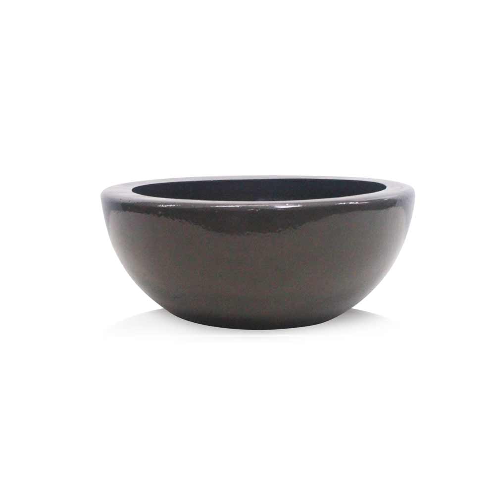Vaso Esmaltado Fibra Jardim - bronze - Imagem 4