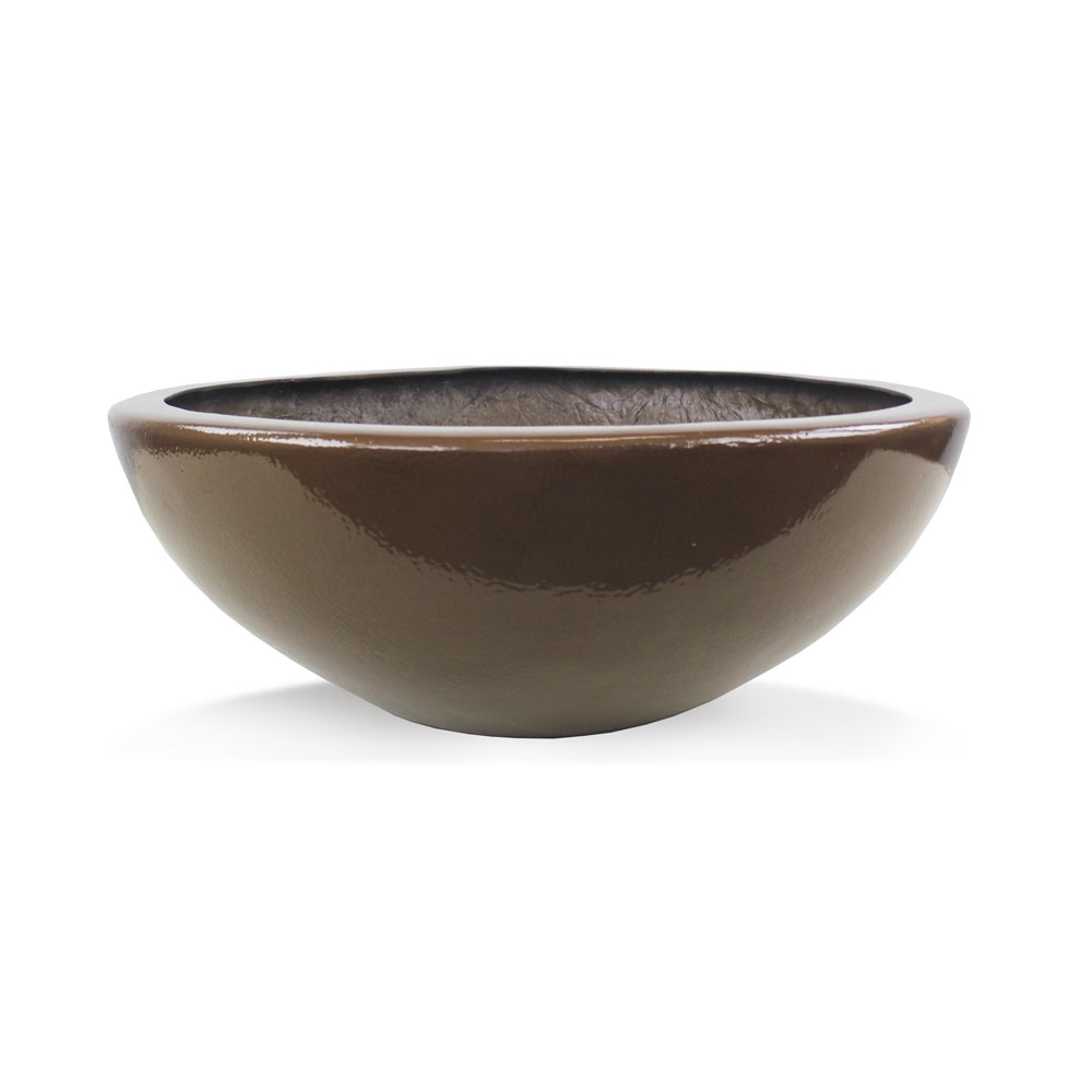 Vaso Esmaltado Fibra Jardim - marrom - Imagem 4