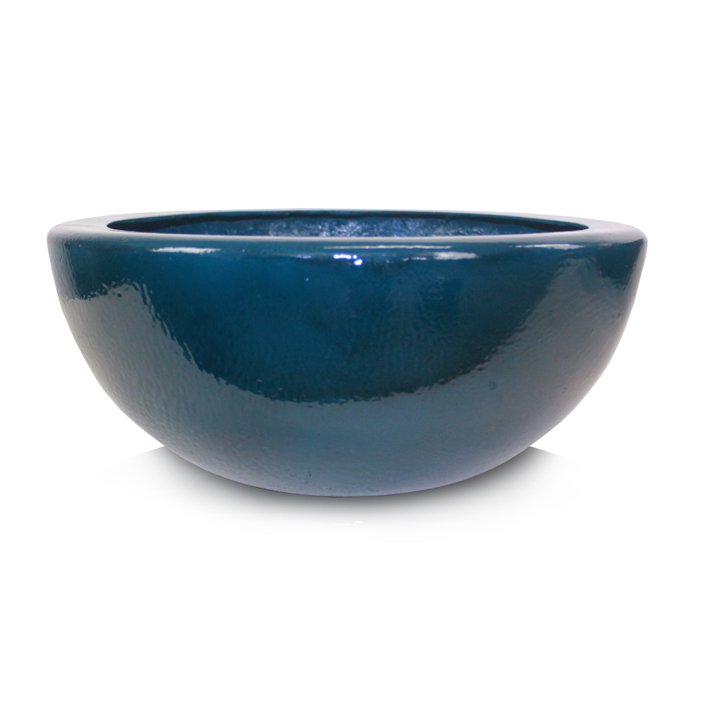 Vaso Esmaltado Fibra Jardim - azul verniz - Imagem 7