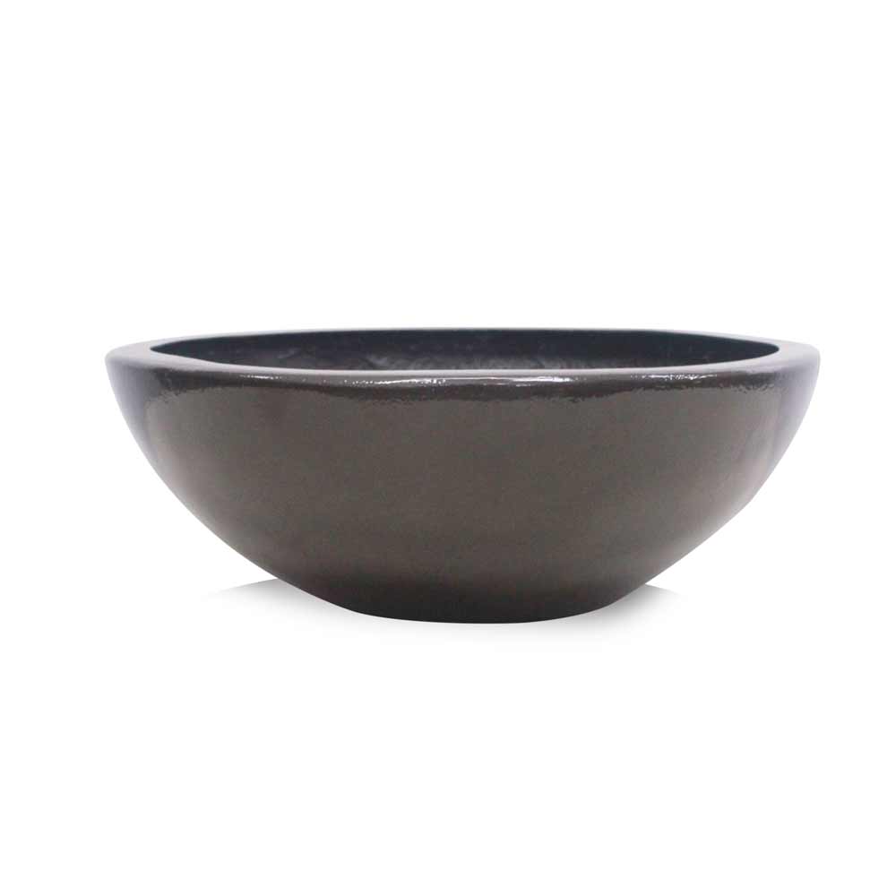 Vaso Esmaltado Fibra Jardim - bronze - Imagem 6