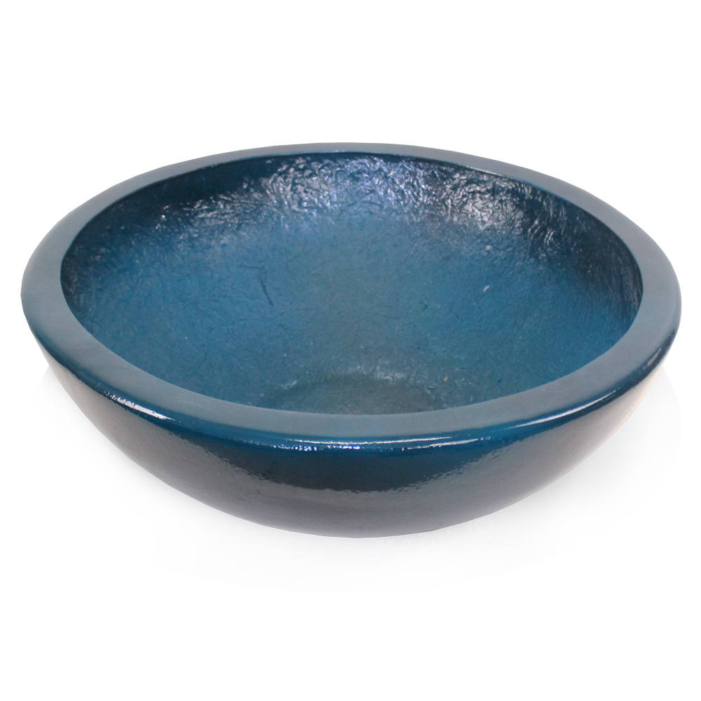 Vaso Esmaltado Fibra Jardim - azul verniz - Imagem 5