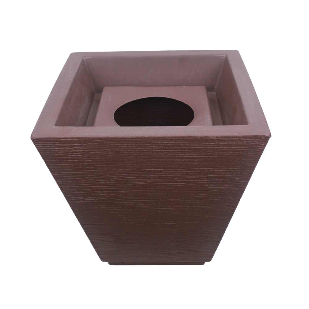 Vaso Top Trapezio Grafiato - marrom - Imagem 4