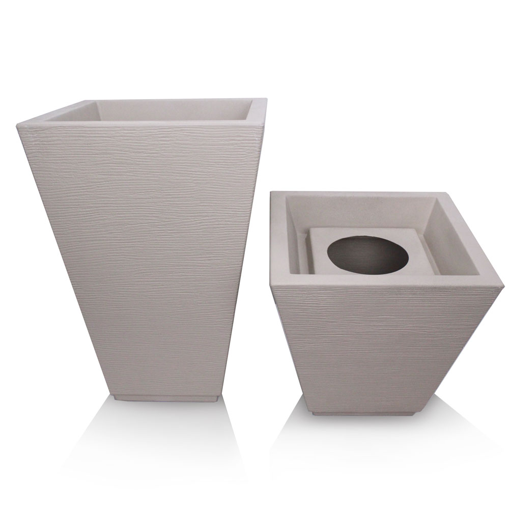 Vaso Top Trapezio Grafiato - bege