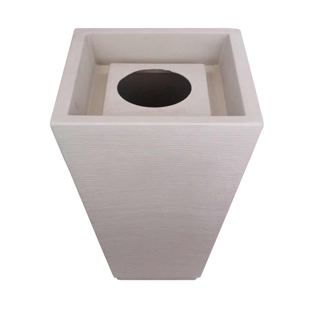 Vaso Top Trapezio Grafiato - bege - Imagem 2