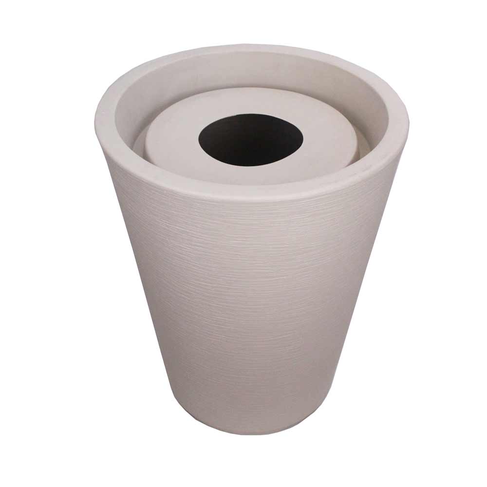 Vaso Top Cônico Grafiato - Bege - Imagem 2