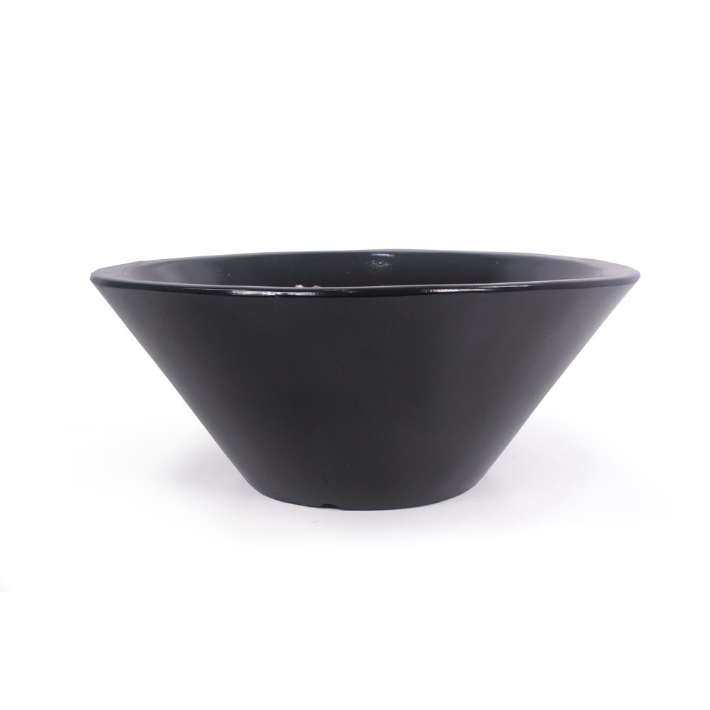 Vaso Dixie em Polietileno - Preto