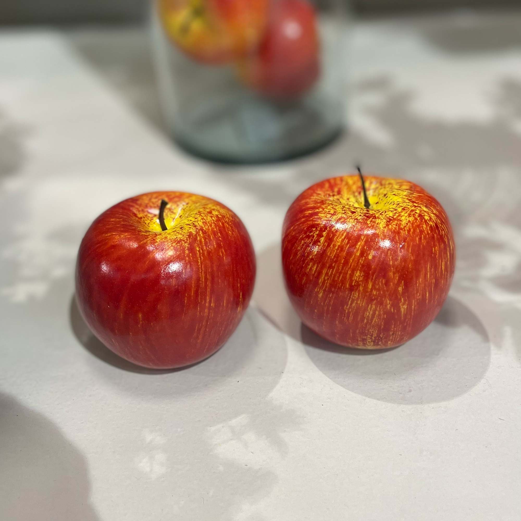 Maça Rajada Fruta Artificial (10cm) - Imagem 2