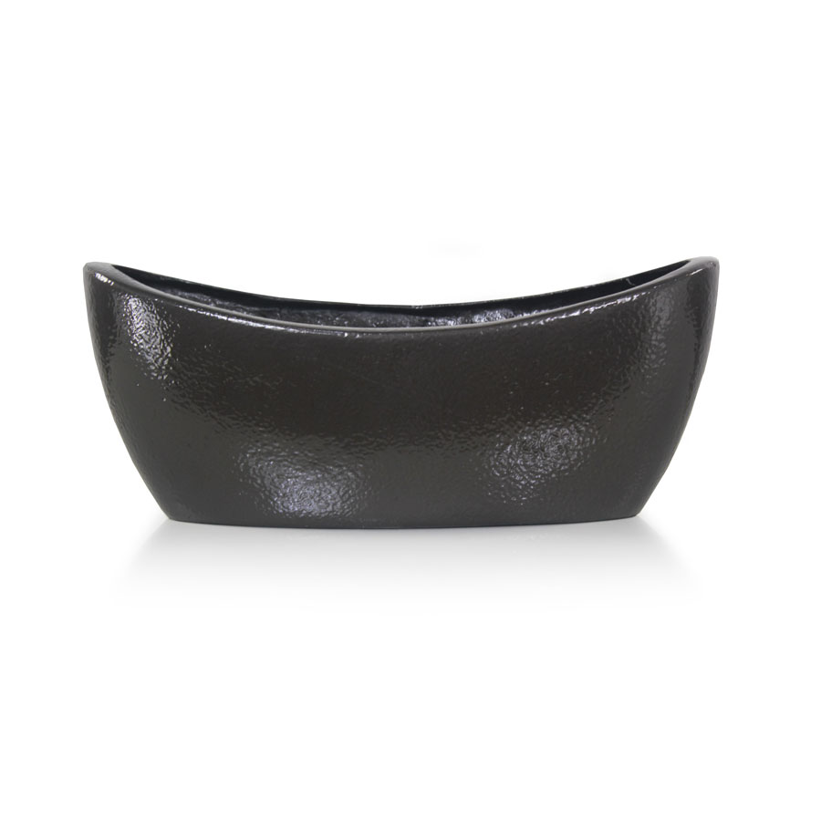 Vaso Barca Esmaltado Fibra Jardim (42x18x8cm) - Imagem 2
