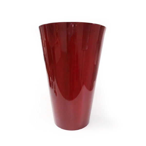 Vaso Dixie em Polietileno Cônico Alto - Vermelho Royal - Imagem 2