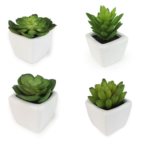 Vasinho de Suculenta Mini Artificial (7cm) - Imagem 3