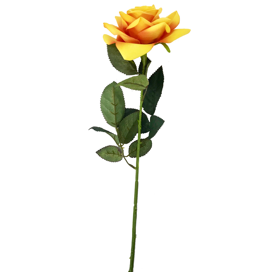 Rosa Aveludada Galho Flor Artificial (68cm) - Imagem 4