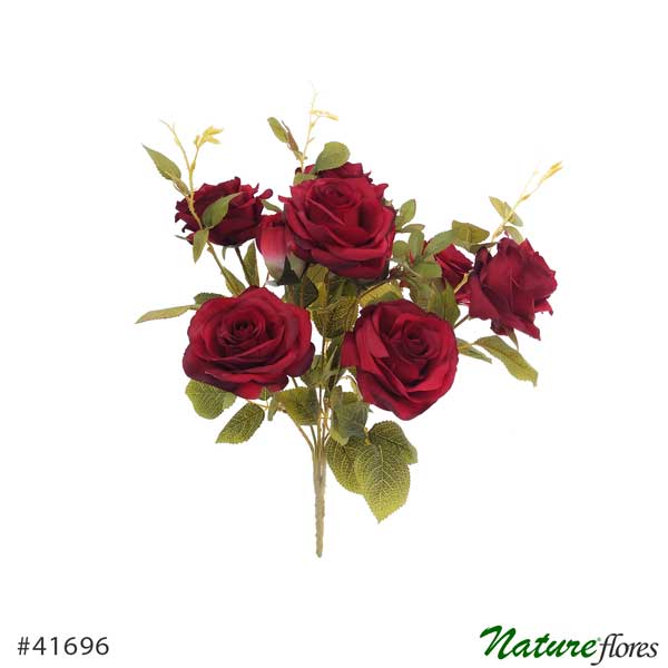 Rosa Artificial Buquê Diana 10H (50cm) - Imagem 15