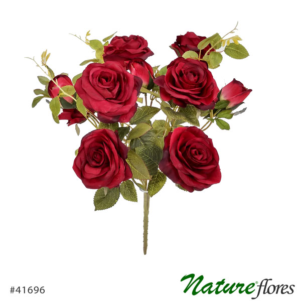 Rosa Artificial Buquê Diana 10H (50cm) - Imagem 3