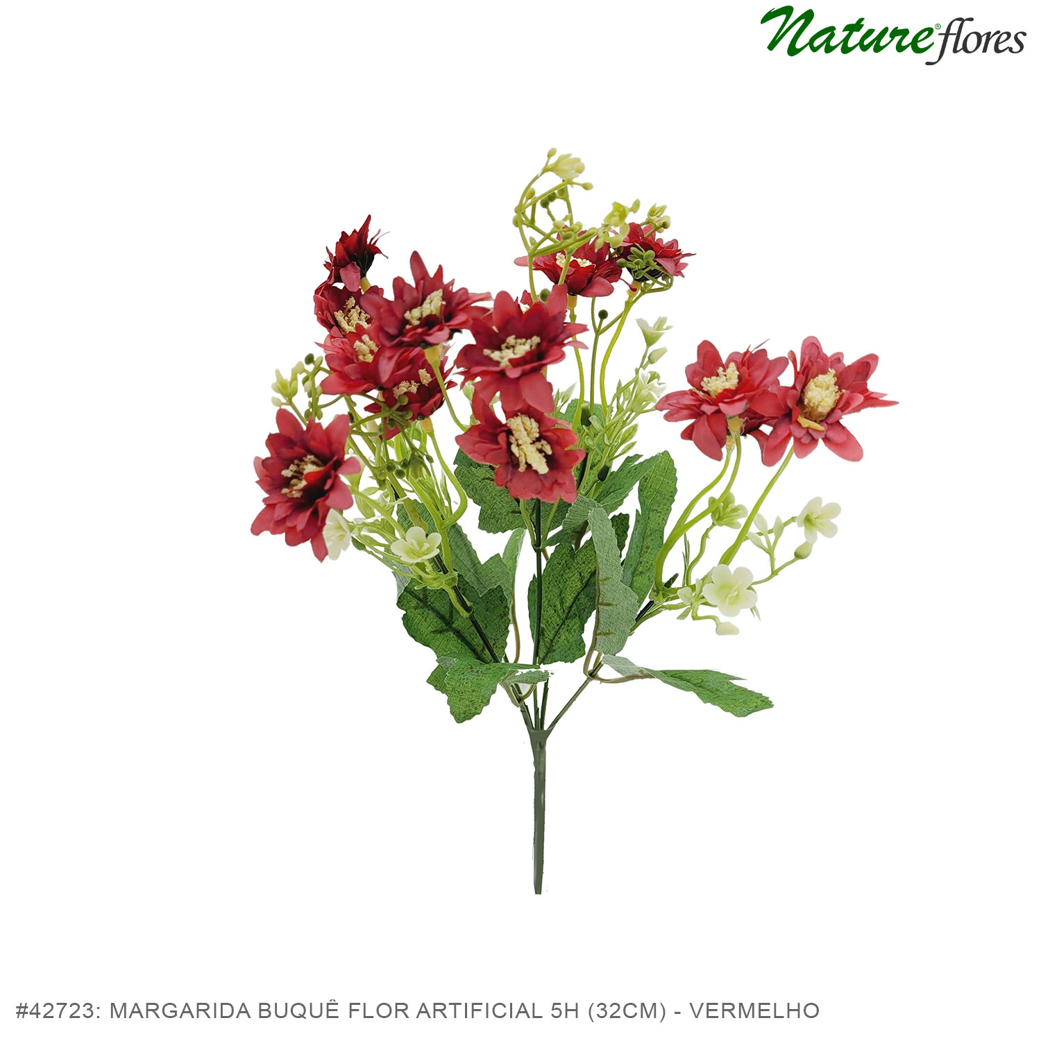 Margarida Buquê Flor Artificial 5H (32cm) - Imagem 11