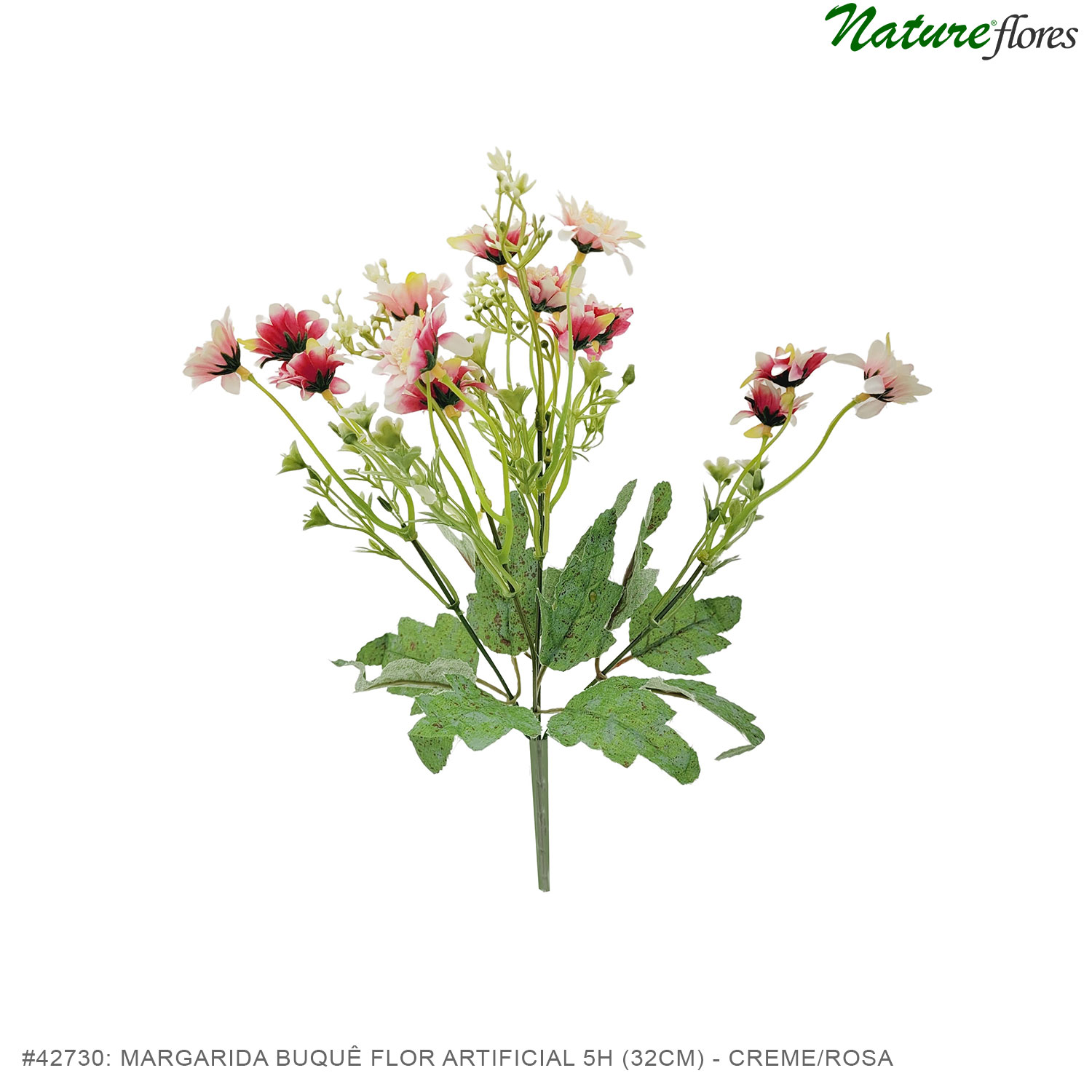 Margarida Buquê Flor Artificial 5H (32cm) - Imagem 10