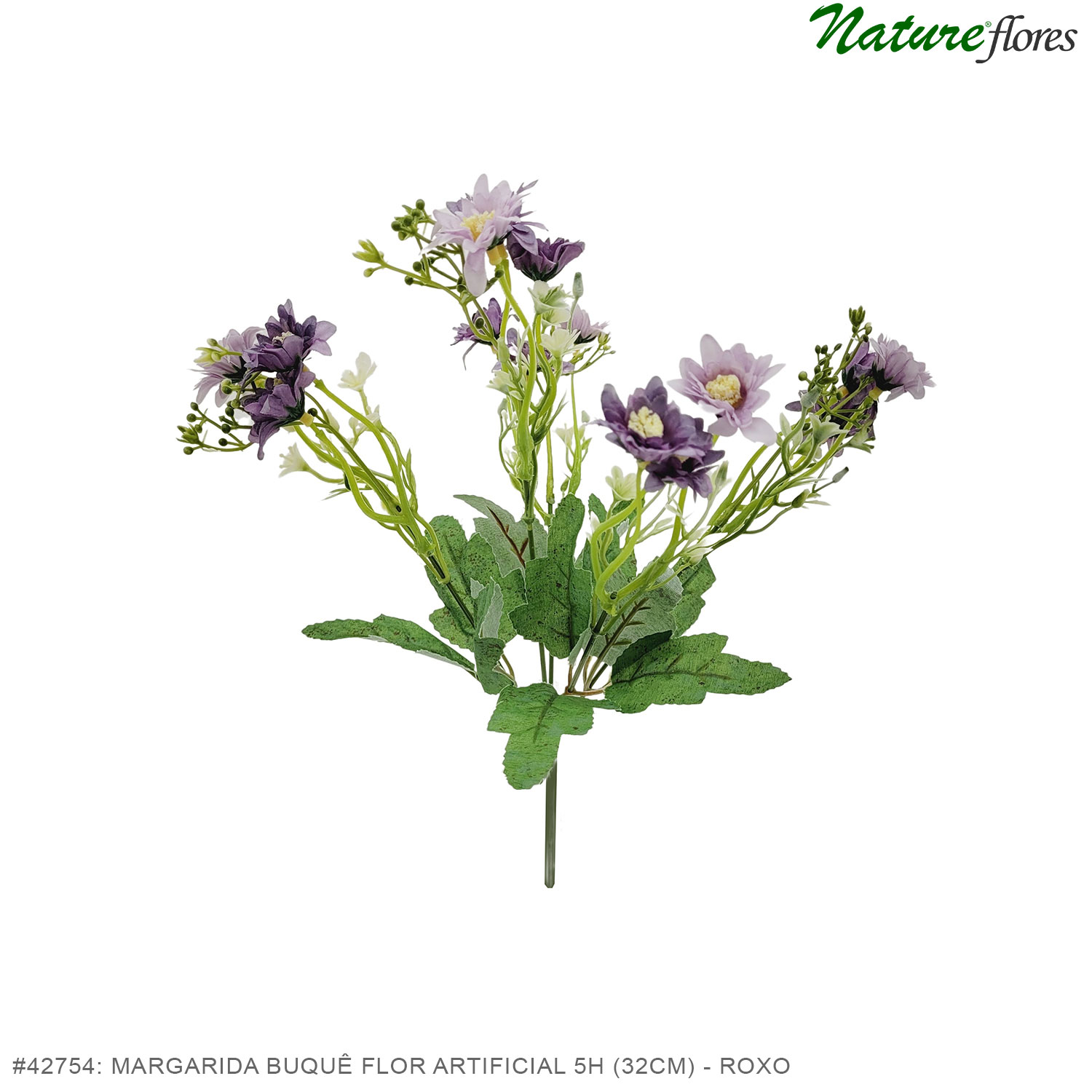 Margarida Buquê Flor Artificial 5H (32cm) - Imagem 16