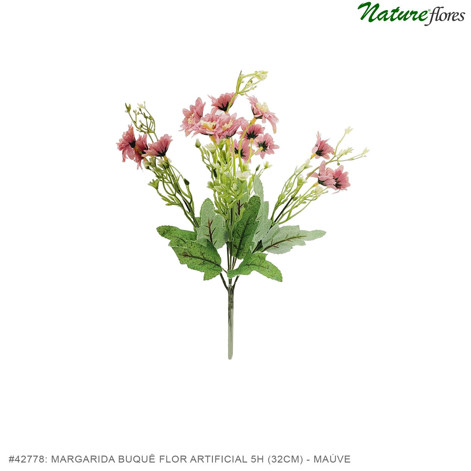 Margarida Buquê Flor Artificial 5H (32cm) - Imagem 20