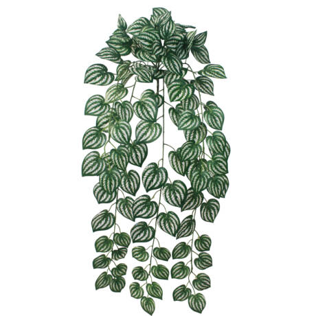 Peperomia-Melancia Folhagem Pendente Artificial (99cm)