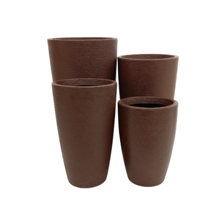 Vaso Grafiato Cônico Marrom (40 - 70 cm)