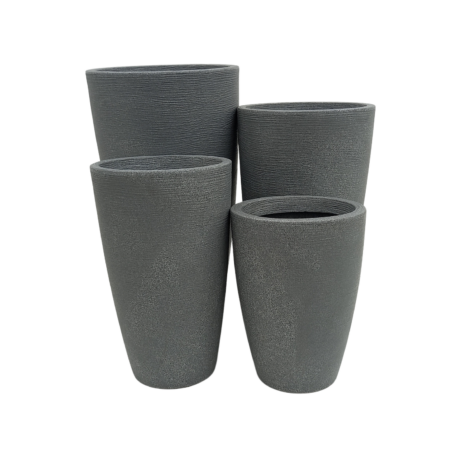 Vaso Grafiato Cônico Gelo (40 - 70 cm)