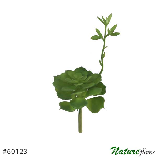 Rosa-de-Pedra Suculenta Artificial com broto (12cm) - Imagem 3